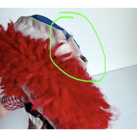 Set of 2 Playskool Vintage 80s Raggedy Ann Doll and Raggedy Andy Doll 12" *READ* - Picture 3 of 16